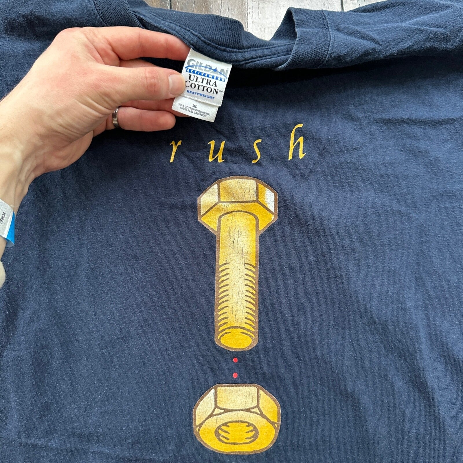 Rush Counterparts Tour Y2K Screw Vintage T Shirt Anthem 1994 Music Band Art