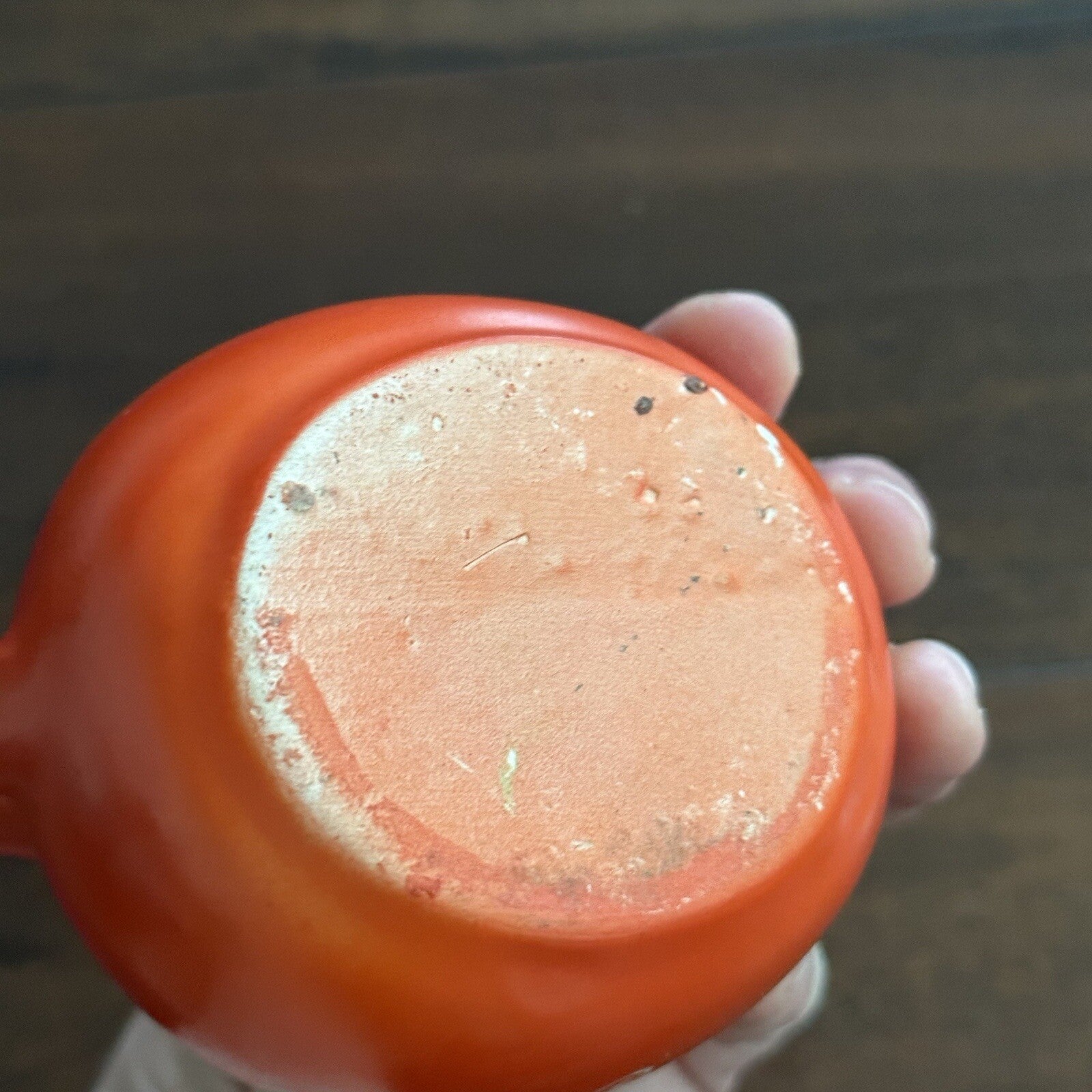 1939 San Francisco WORLD’S FAIR PITCHER Small Tilt  BALL PITCHER Orange 40s 30s