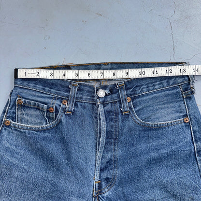 Levis 501 Vintage 80s Redline Selvedge USA XX Jeans Med Wash 28x36 Act 27x32
