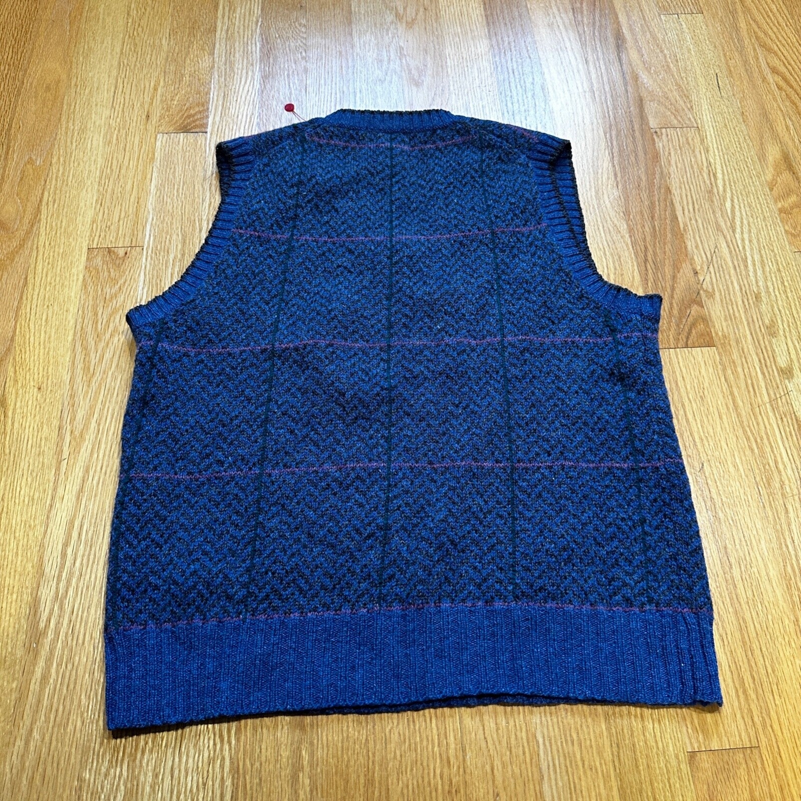 Vintage Preswick & Moore Shetland Wool Argyle Sweater Vest Men's Medium UGLY