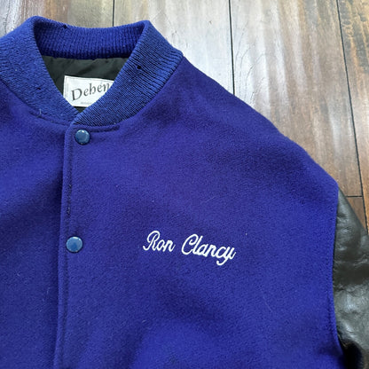 Ford VTG Dehen Varsity Blue V8 Columbia River Letterman 70s Jacket Size 44