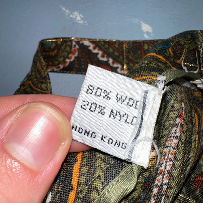 VTG Stanley Blacker Skirt 10 Plaid Wool Midi Light Academia Granny Classiccore