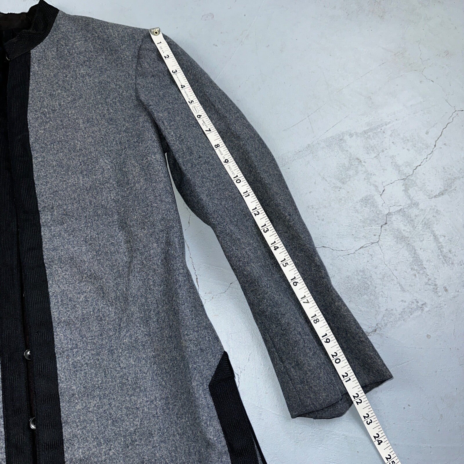 Antique 1900s Union USMA US Military Academy Cadet Uniform Gray Wool Jacket