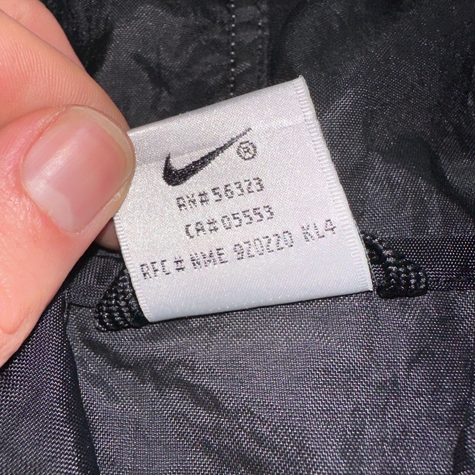 Nike 90s Vintage Track Jacket Mens Small Basketball Jordan Big Spell Out Nylon