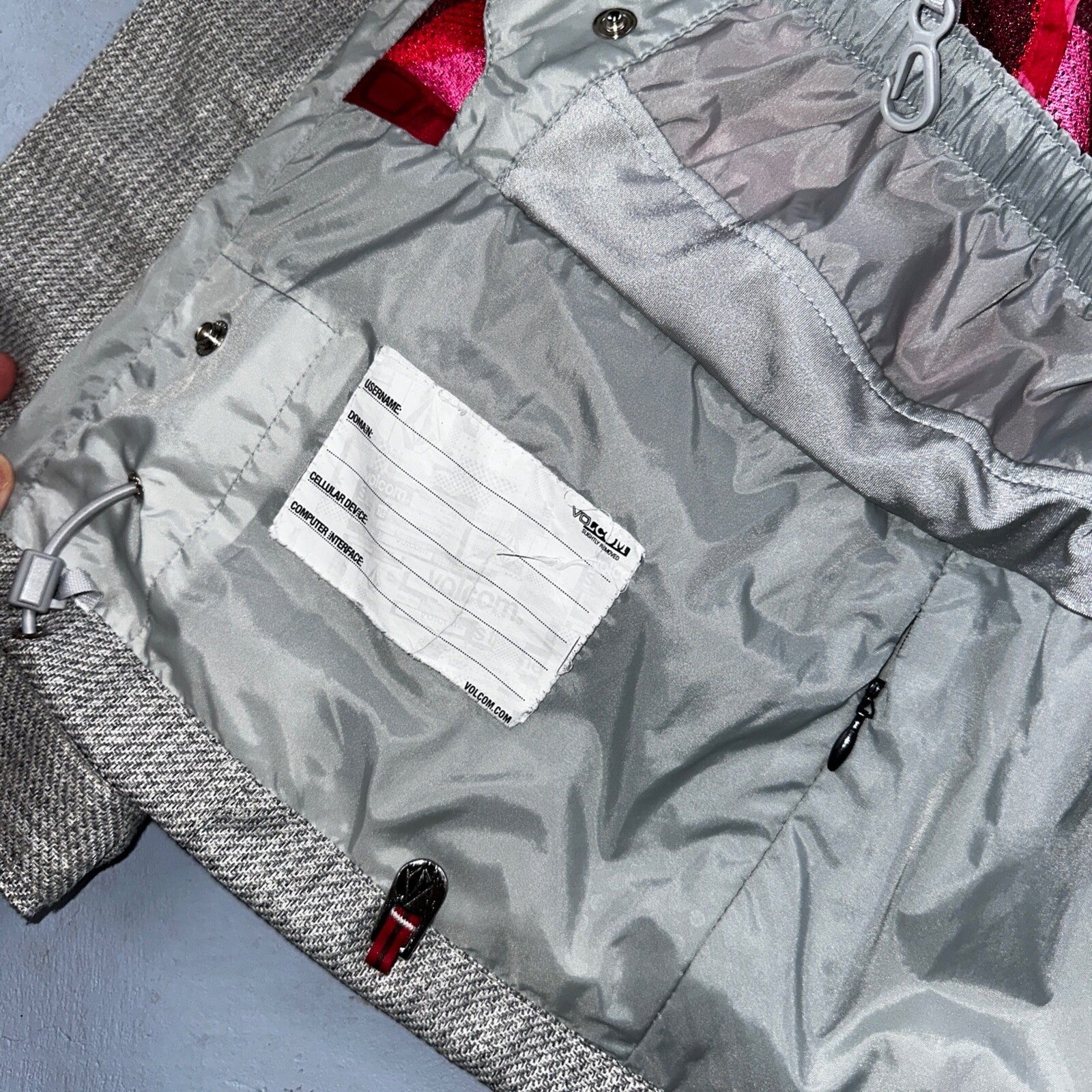 Volcom Snowboarding Jacket Men's Size Small Transition Parka Gray Ski