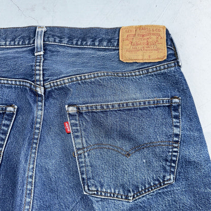 Levis 501 Vintage 80s Redline Selvedge USA XX Jeans Med Wash 40x36 Act 36x32