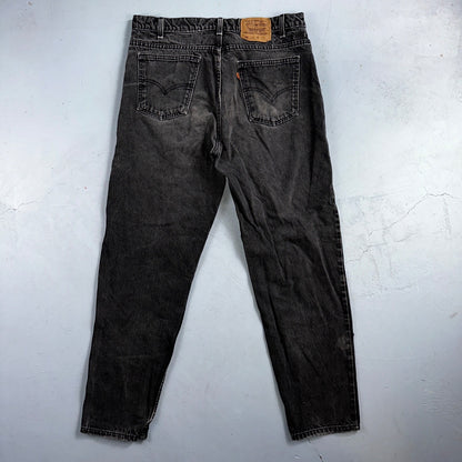 Levis 550 Vintage 90s USA Orange Tab Jeans 38x32 Black Med Wash 501 Act 36x31