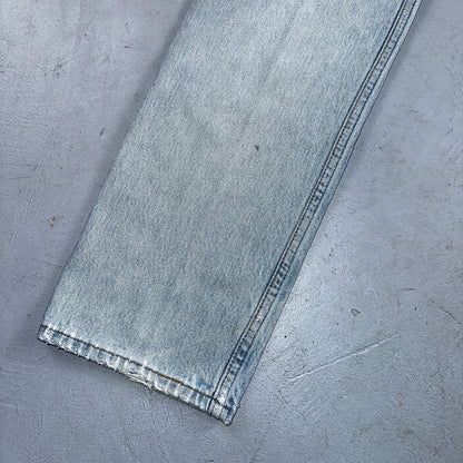 Levis 501 Vintage 90s USA XX Straight Leg Jeans Blue Light Wash 30x32 Act 28x30