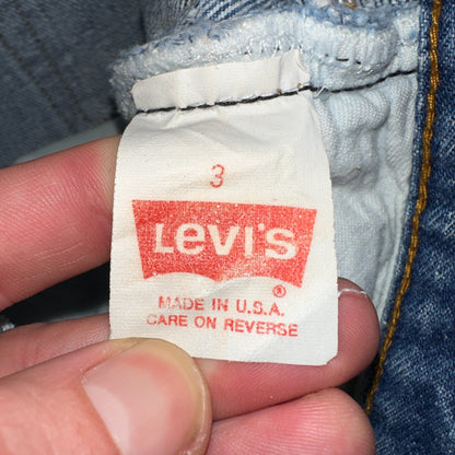Levis 501 Vintage 80s USA XX Straight Leg Jeans Womens Blue Med Wash Act 22x33