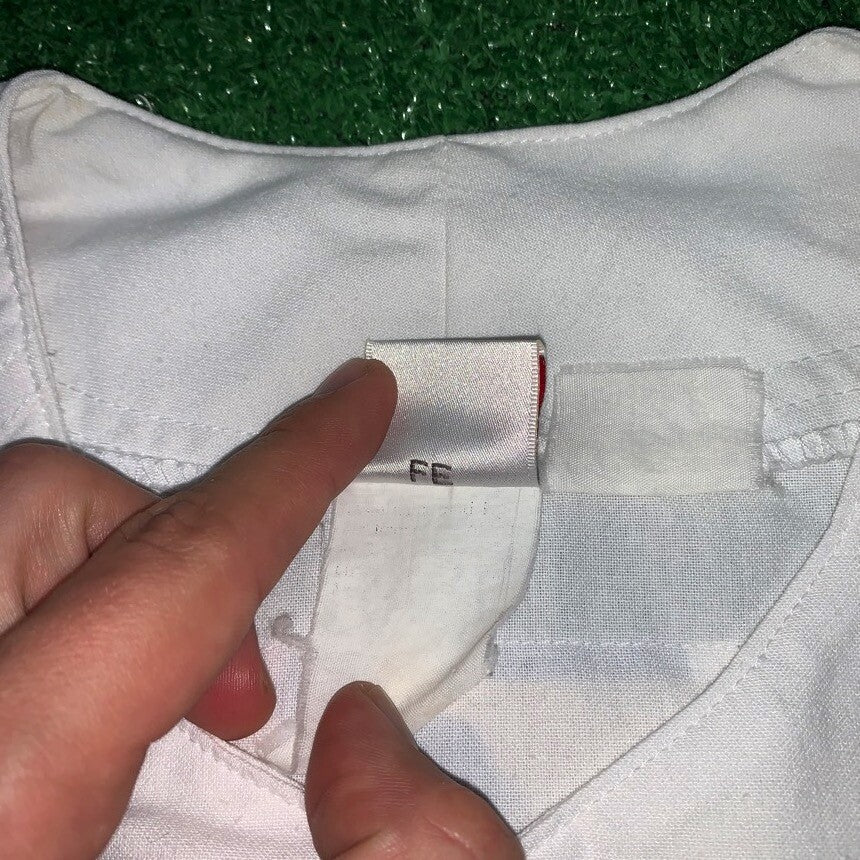 90s Chicago Cubs Jersey Vintage Nike T Shirt USA Rare MLB White Rare Jordan Rap