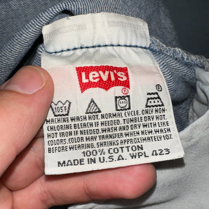 Levis 501 Vintage 90s USA XX Straight Leg Jeans Blue Med Wash 32x36 Act 29x32