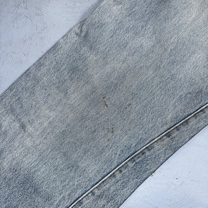 Levis 501 Vintage 80s Redline Selvedge USA XX Jeans Light Wash 36x31 Act 33x28