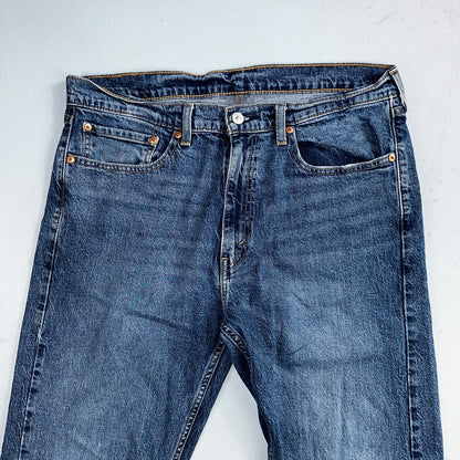 Levis 505 Vintage Y2K Jeans Blue Med Wash Zipper Fly Straight 36x32 Act 36x31