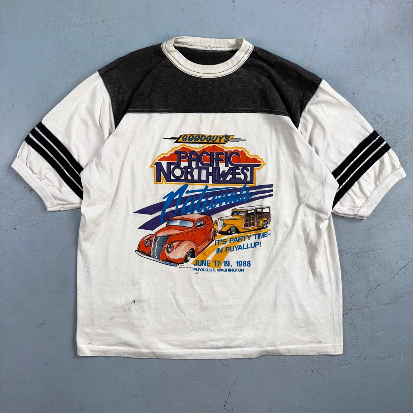 Goodguys Pacific Northwest VTG T Shirt Puyallup Washington June Hot Rods Oregon