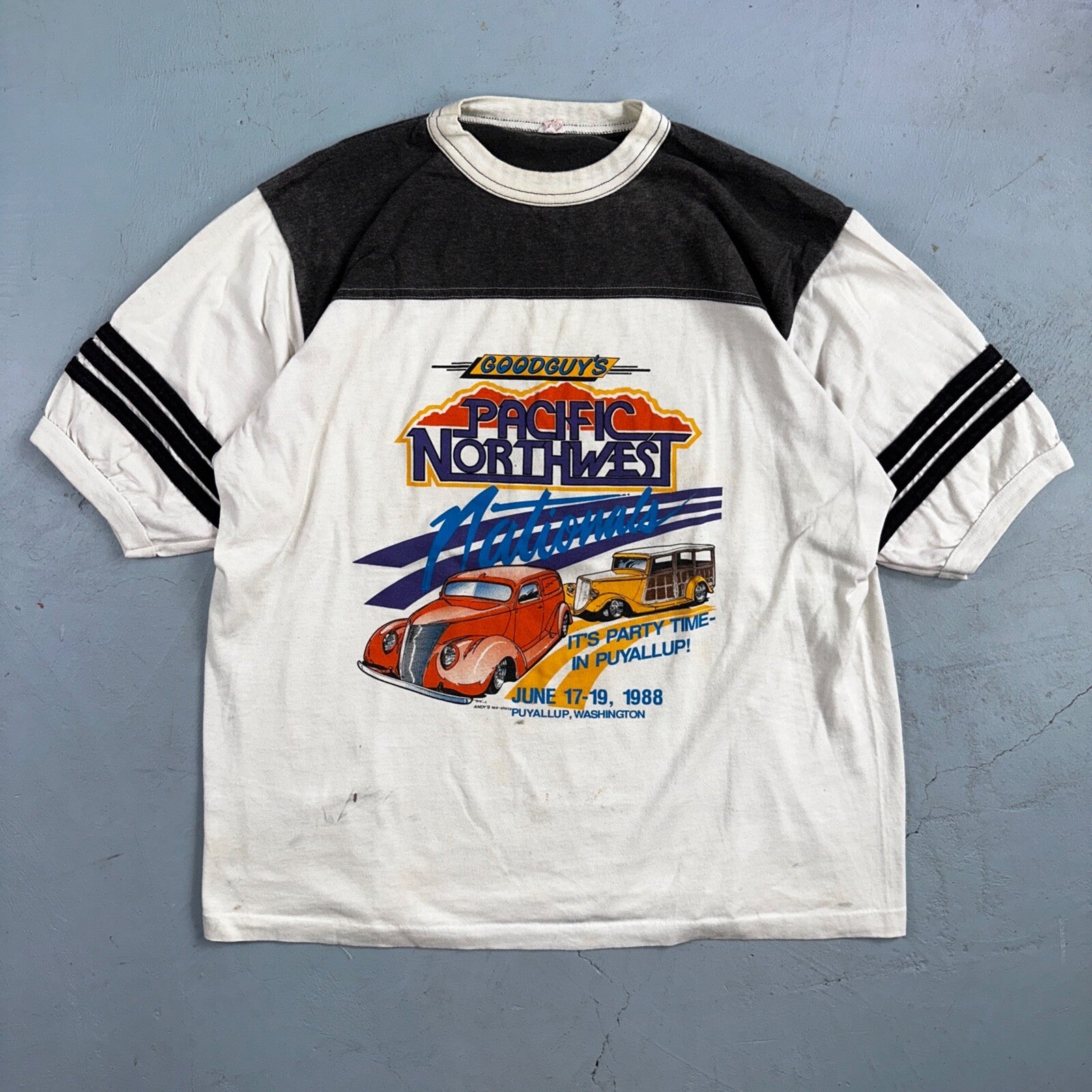 Goodguys Pacific Northwest VTG T Shirt Puyallup Washington June Hot Rods Oregon
