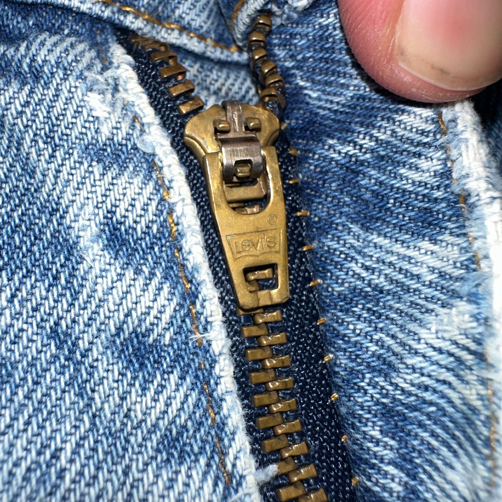 Levis 517 Vintage 80s USA Orange Tab Bootcut Flare Blue Worn Jeans Act 34x27