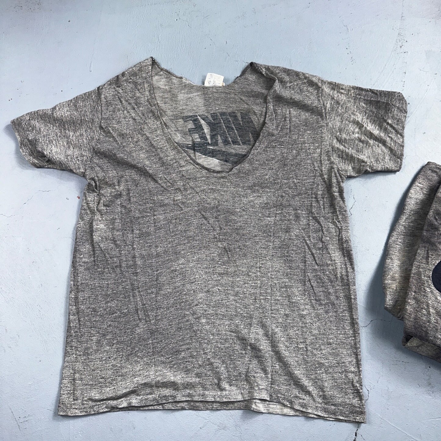 Nike 70s Lot of 8 VTG T Shirt Orange Tag Gray Swoosh Soft Chopped Front Team