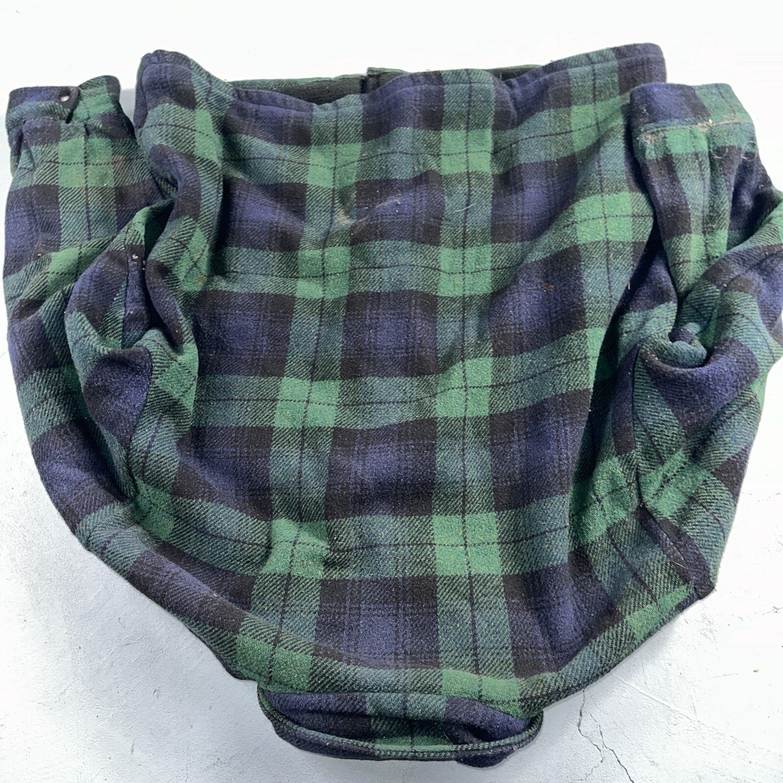 Vintage Codet Mens Shirt Jacket Plaid Blue Green Mackinaw Wool Shacket Size L