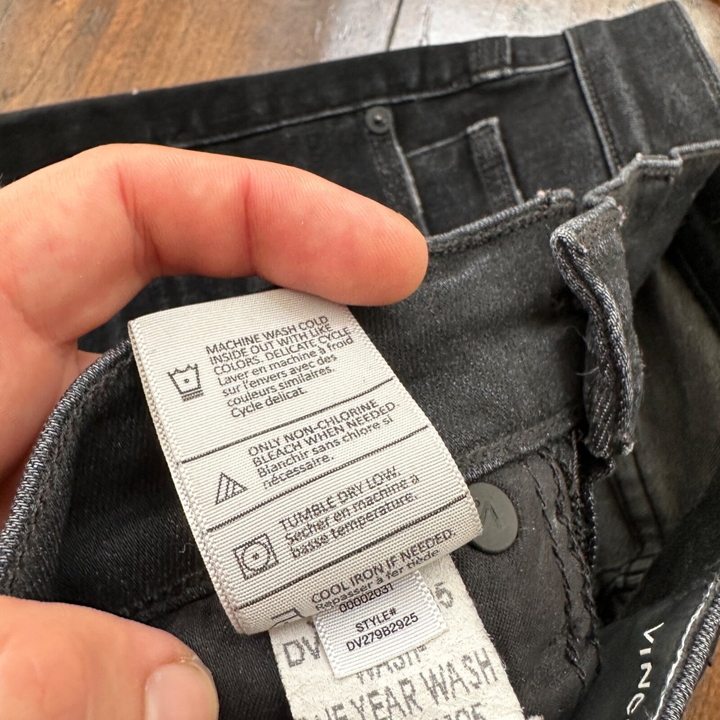 Vince Womens Skinny Jeans Black 26 Low Rise Dark 26x30 DV279B2925