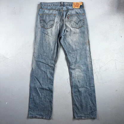Levis 501 Vintage Y2K XX Straight Leg Jeans Blue Light Wash 36x36 Act 35x34