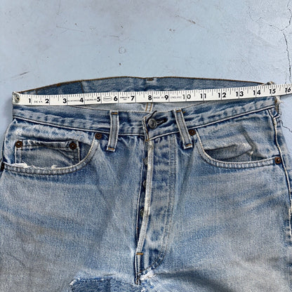 Levis 501 Vintage 80s Redline Selvedge USA XX Jeans Med Wash 32x36 Act 30x31