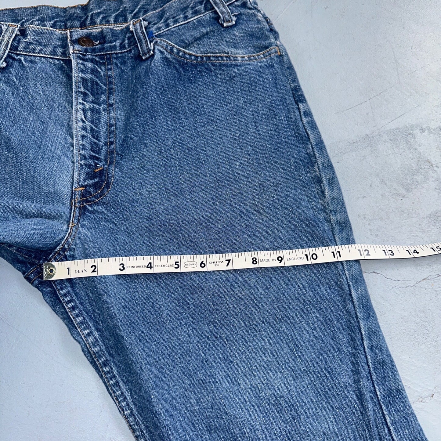 Levis 684 Vintage 70s USA Orange Tab Bootcut Flare Blue Bell Bottom Jeans 34x32