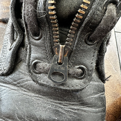 Vtg 1950s Chippewa Alert Zip Boots 8.5 Black Air Force Pilot SAC 50s Combat WWII