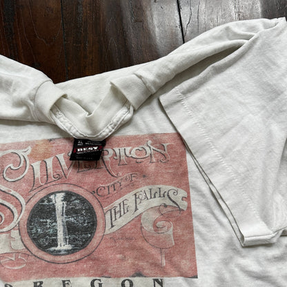 Silverton Oregon The Falls VTG T Shirt 90s Screen Stars Single Stitch PDX USA