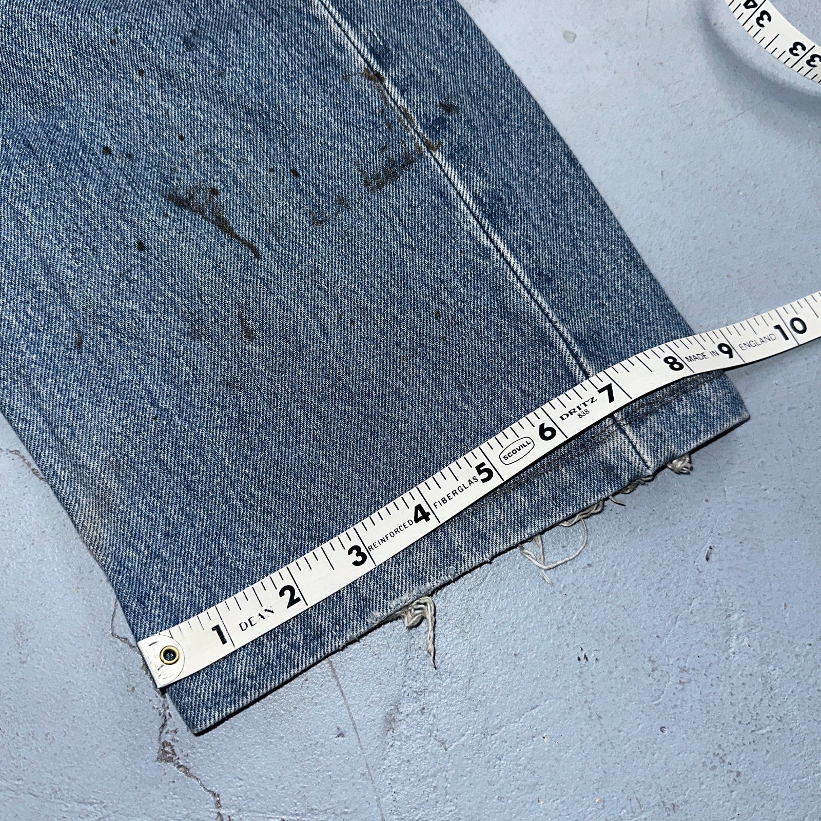 Levis 501 Vintage 90s Europe Straight Leg Jeans Blue Light Wash 36x36 Act 34x29