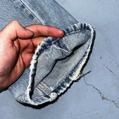 Levis 501 Vintage 90s Mexico Straight Leg Jeans 33x34 Y2K Light Wash Act 30x29