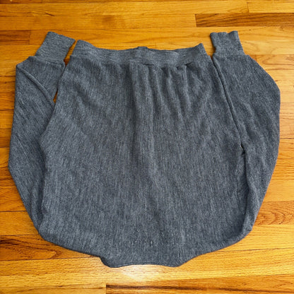 Vintage Jantzen Men’s Large Cardigan Gray Sweater Kurt Cobain 1980s 80s Rare