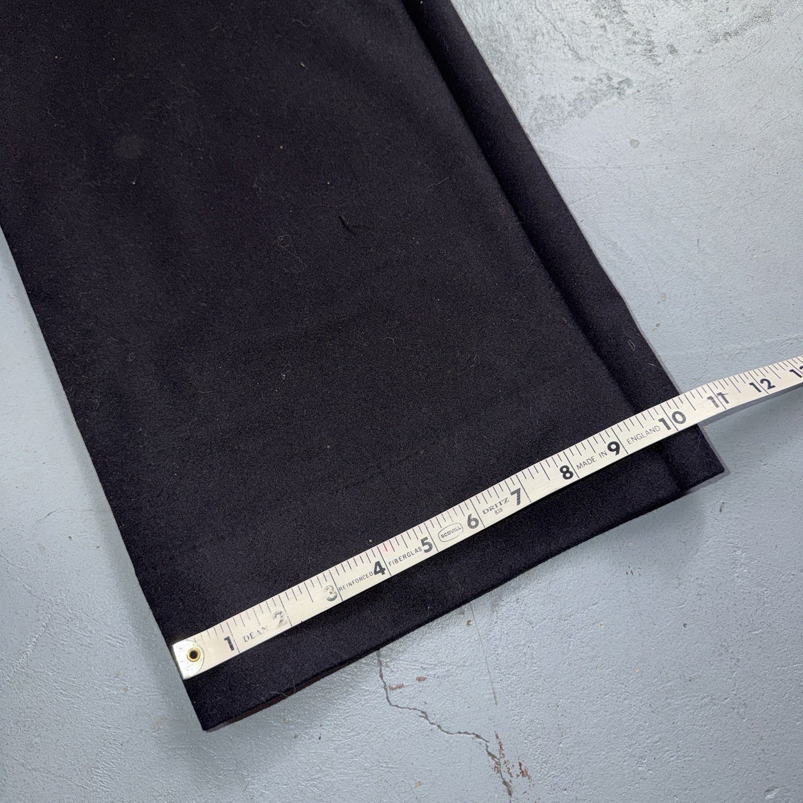 VTG 40s WWII US Naval Clothing Factory Wool Sailor Pants Navy 30L Bell Bottoms