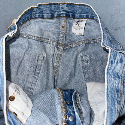 Levis 501 Vintage Y2K 90s XX Straight Leg Jeans Blue Light Wash 35x32 Act 32x29