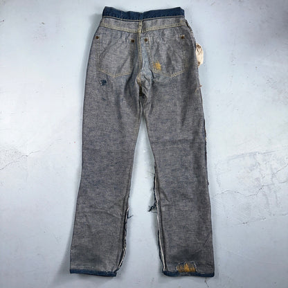 Levis 701 Big E Vintage 50s Redline Hidden Rivets USA 1950s Jeans 501 Act 26x29