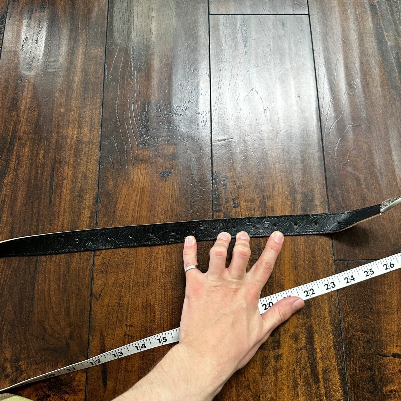 VTG Silver Old Western Ranger Belt Buckle Cowboy Womens? Rockabilly