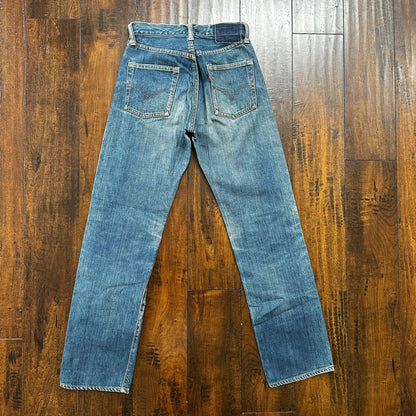 Vintage LEVIS 501XX Jeans Big E 1960s Denim Redline Selvedge 25x29 USA 60s 505
