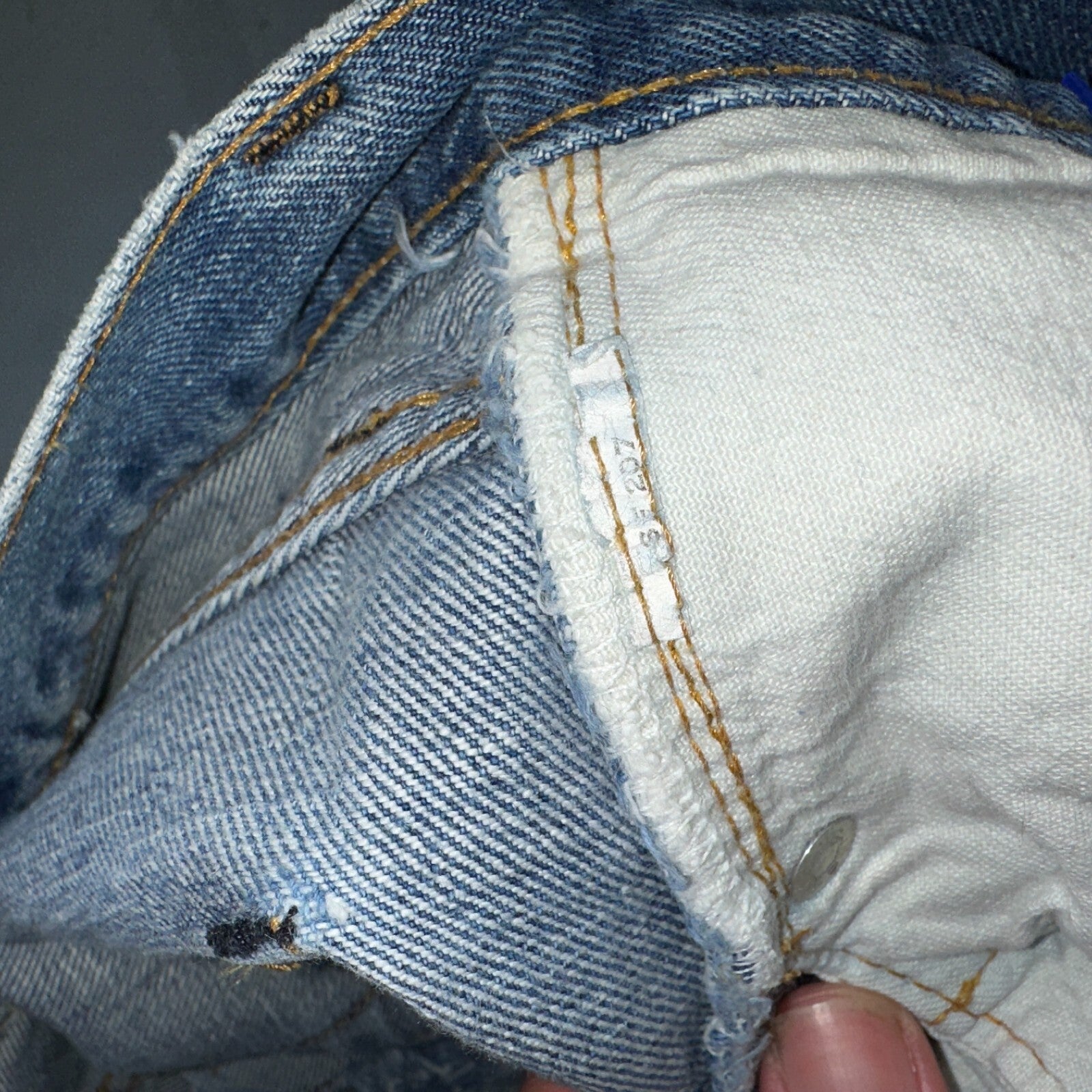 Levis 501 VTG 70s SS Redline Selvedge Jeans XX Med Wash 27x31 Tailored Altered