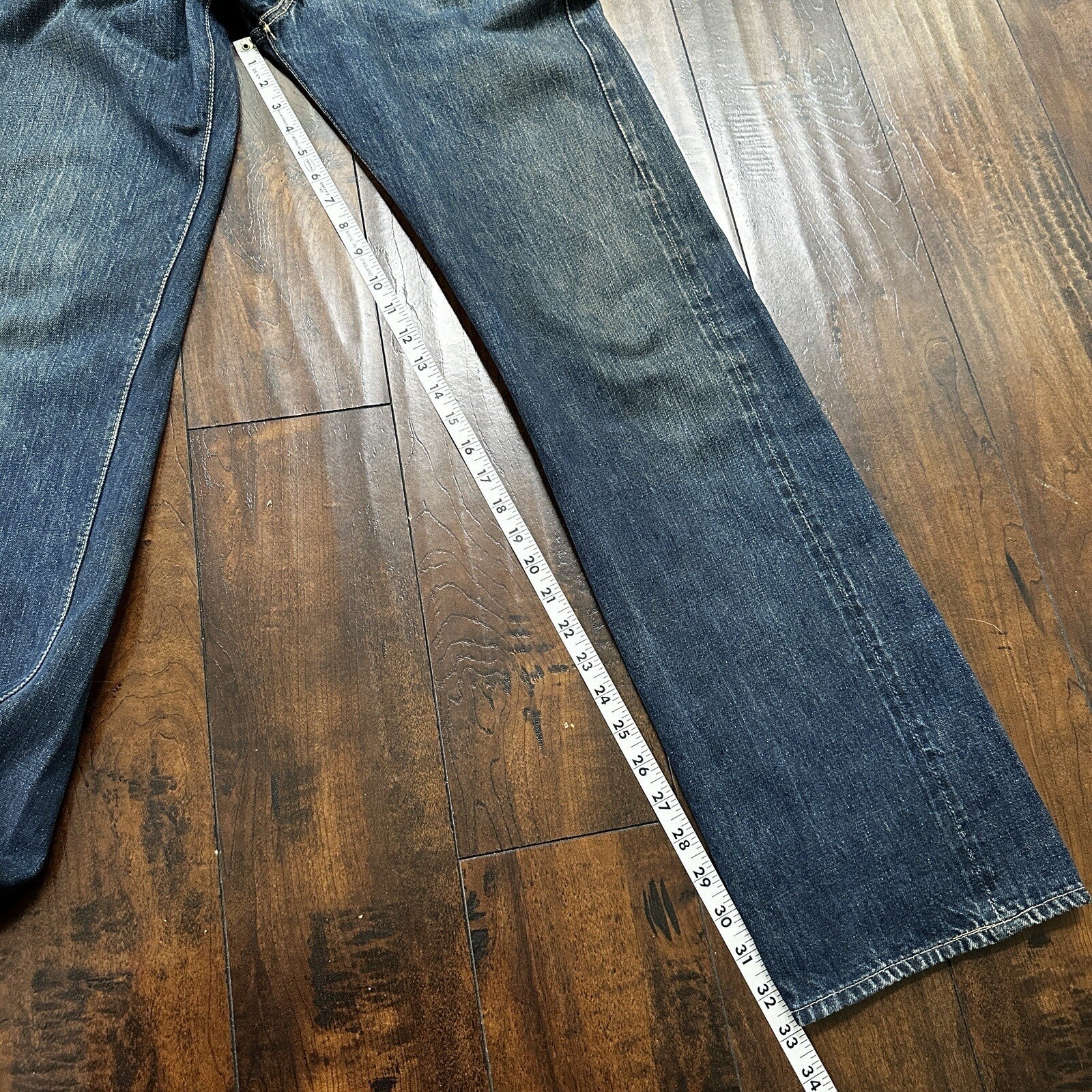 Vintage LEVIS 501XX Jeans Big E 1940s Denim Redline Selvedge 28x32 USA 1947 40s