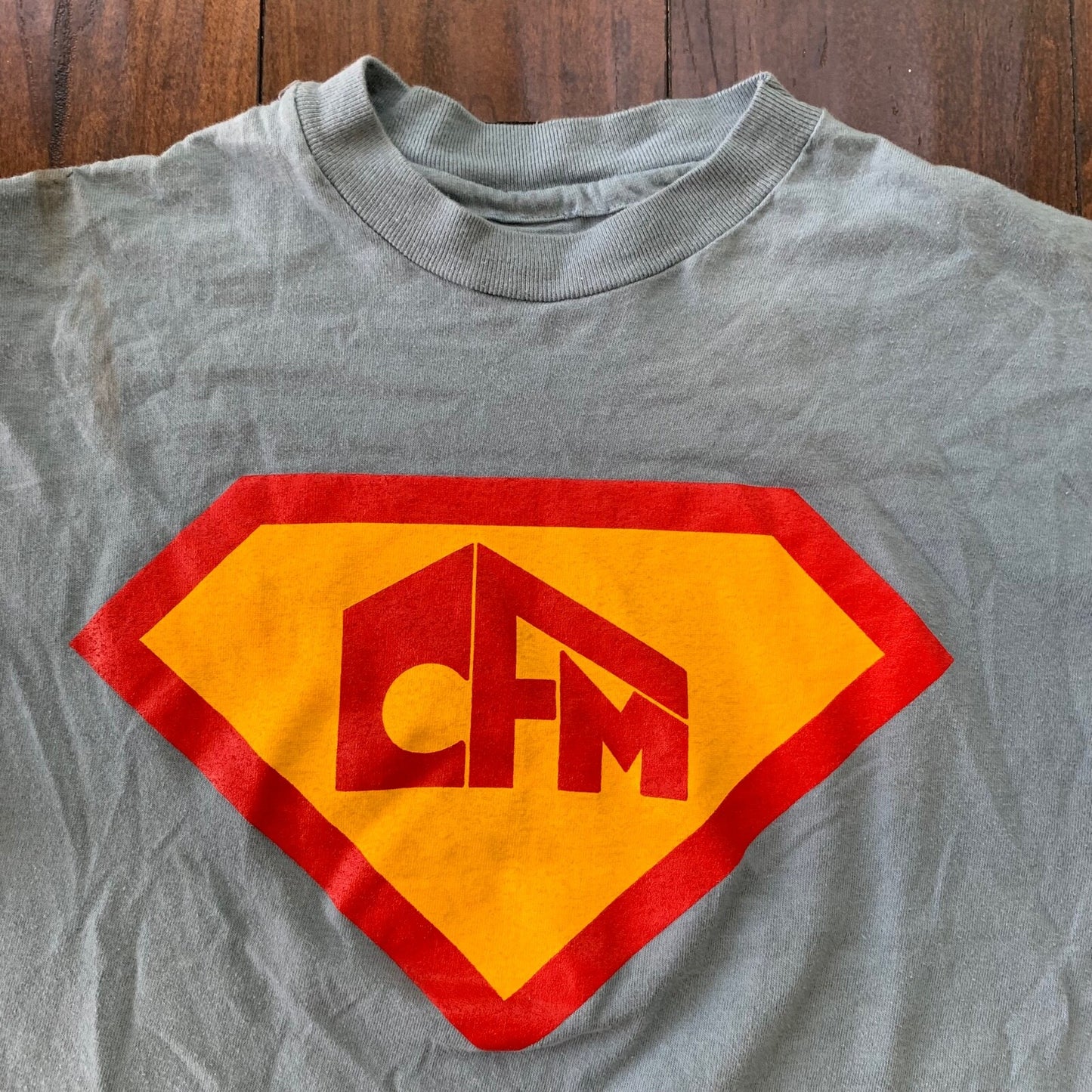 Superman CFM Portland Oregon Vintage T Shirt 80s 90s Furnishing Promo Rap Music