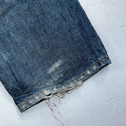 Levis 501 Vintage 90s XX Straight Leg Jeans Y2K Med Wash 34x34 Act 33x34