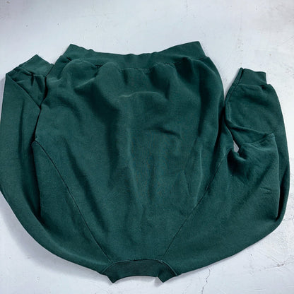 1980s VTG Green Sport Blank Sweatshirt USA Crewneck Basic 80s Jumper
