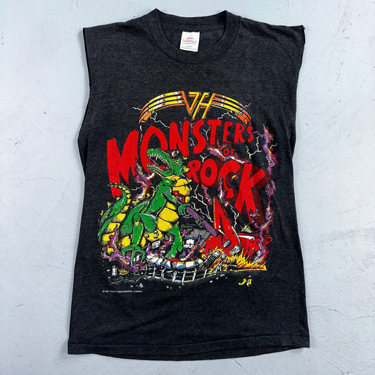 VTG Van Halen Monsters Rock Tour Shirt 1988 Single Stitch Tank Top Concert 80s