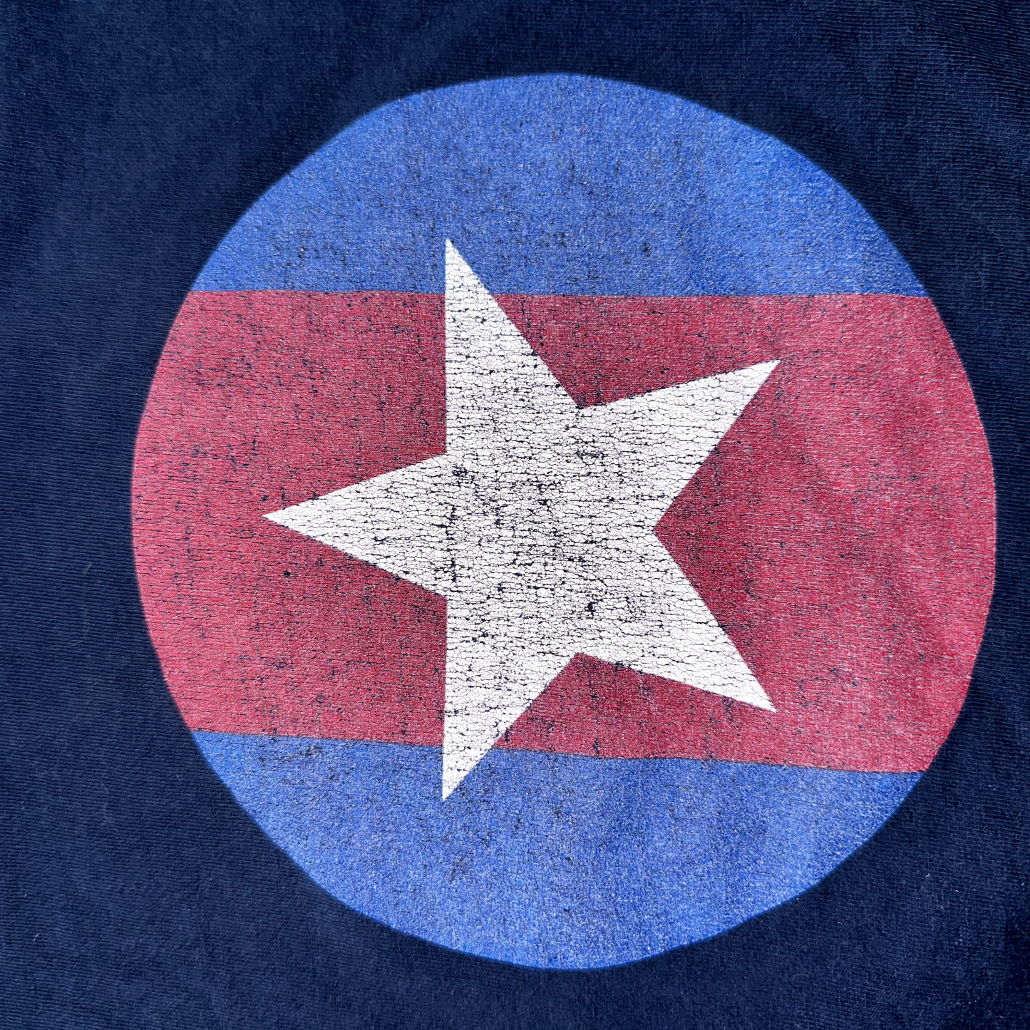 Star Captain America USA FLAG Vintage T Shirt Y2K City of Heroes Music Marvel