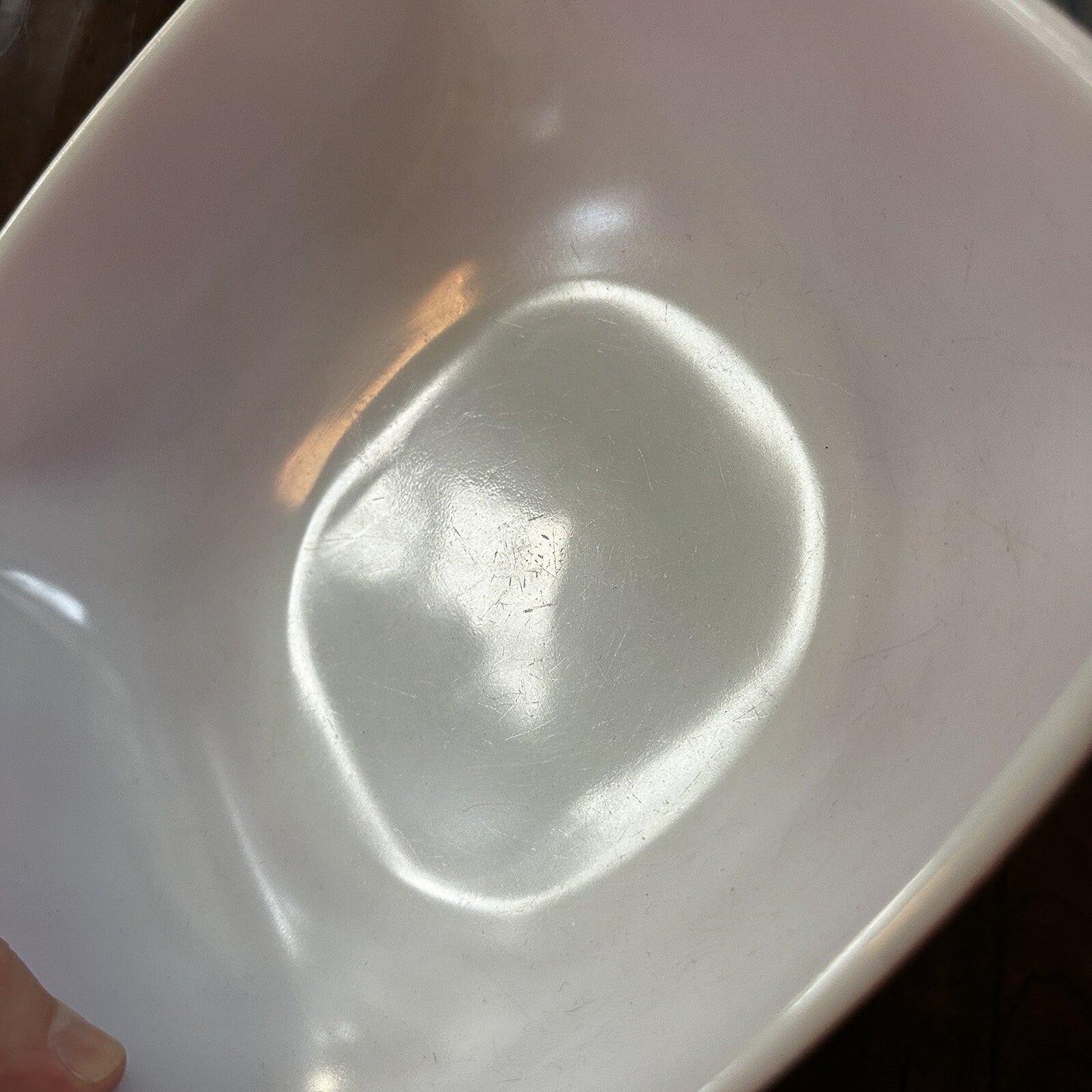 VTG RED PYREX 2.5 QT SQUARE CASSEROLE DISH 625B-025 Faded AMAZING