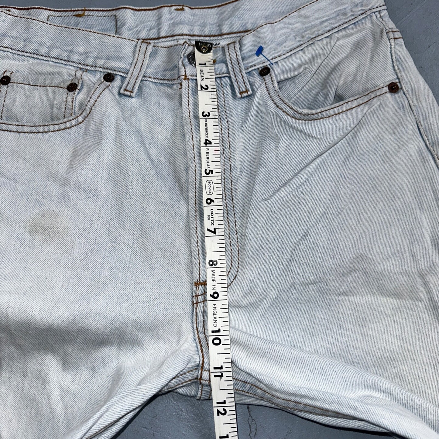 Levis 501 Vintage 90s USA XX Straight Leg Jeans Blue Light Wash 32x34 Act 29x26