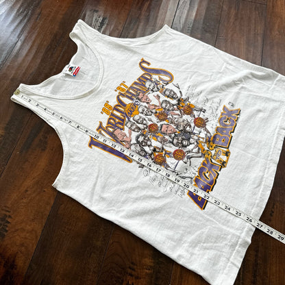World Champs LA Lakers 80s FOTL Tank Vintage T Shirt 1988 1987 Kobe NBA Gym