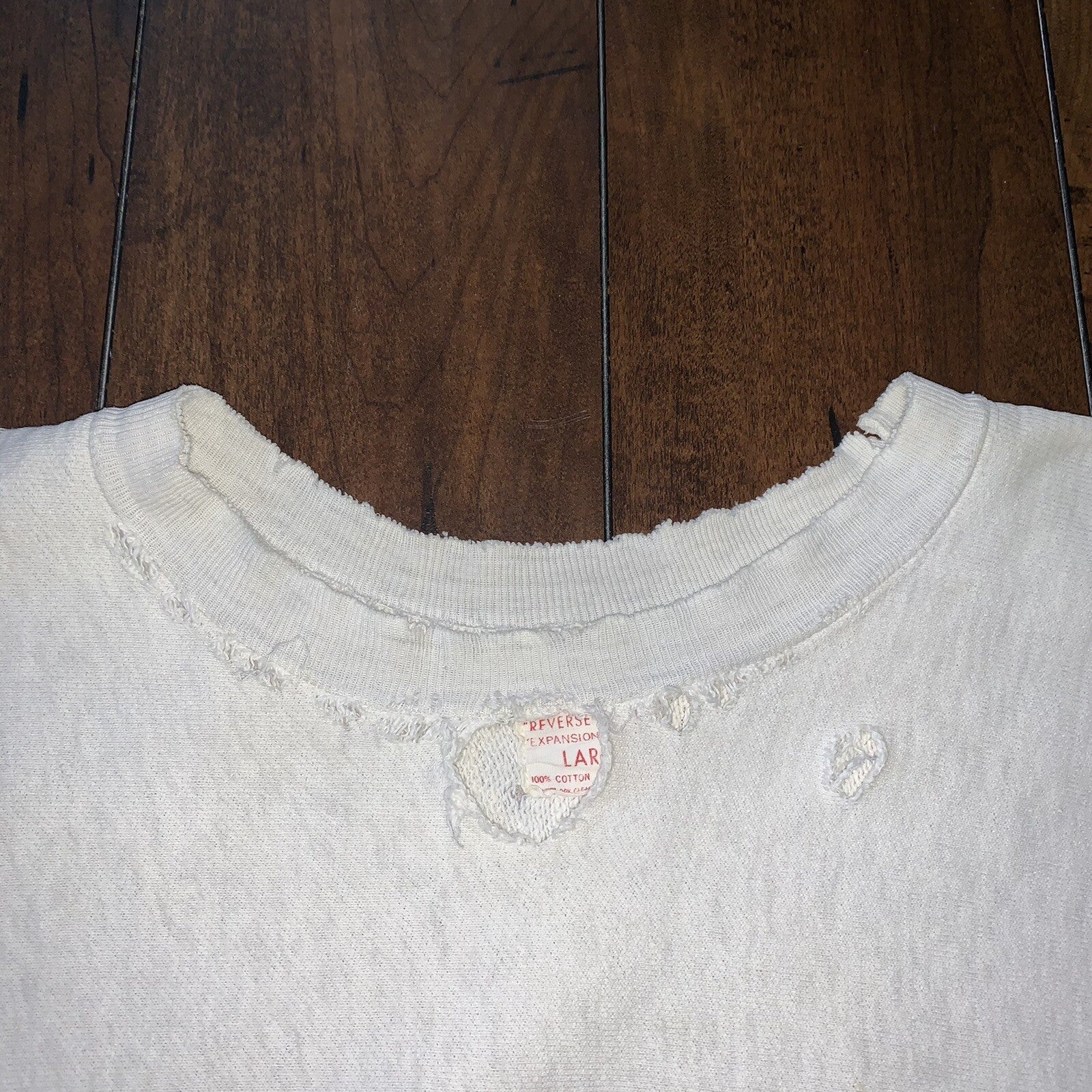 Vintage Champion 1960s True USA Reverse Weave Sweatshirt Gray Basic Crewneck 60s