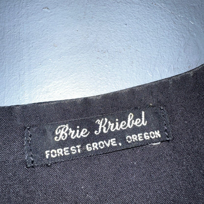 Brie Kriebel Animals Zoo Vest Art to Wear Womens Sz M Rare 80s Giraffe Elephant