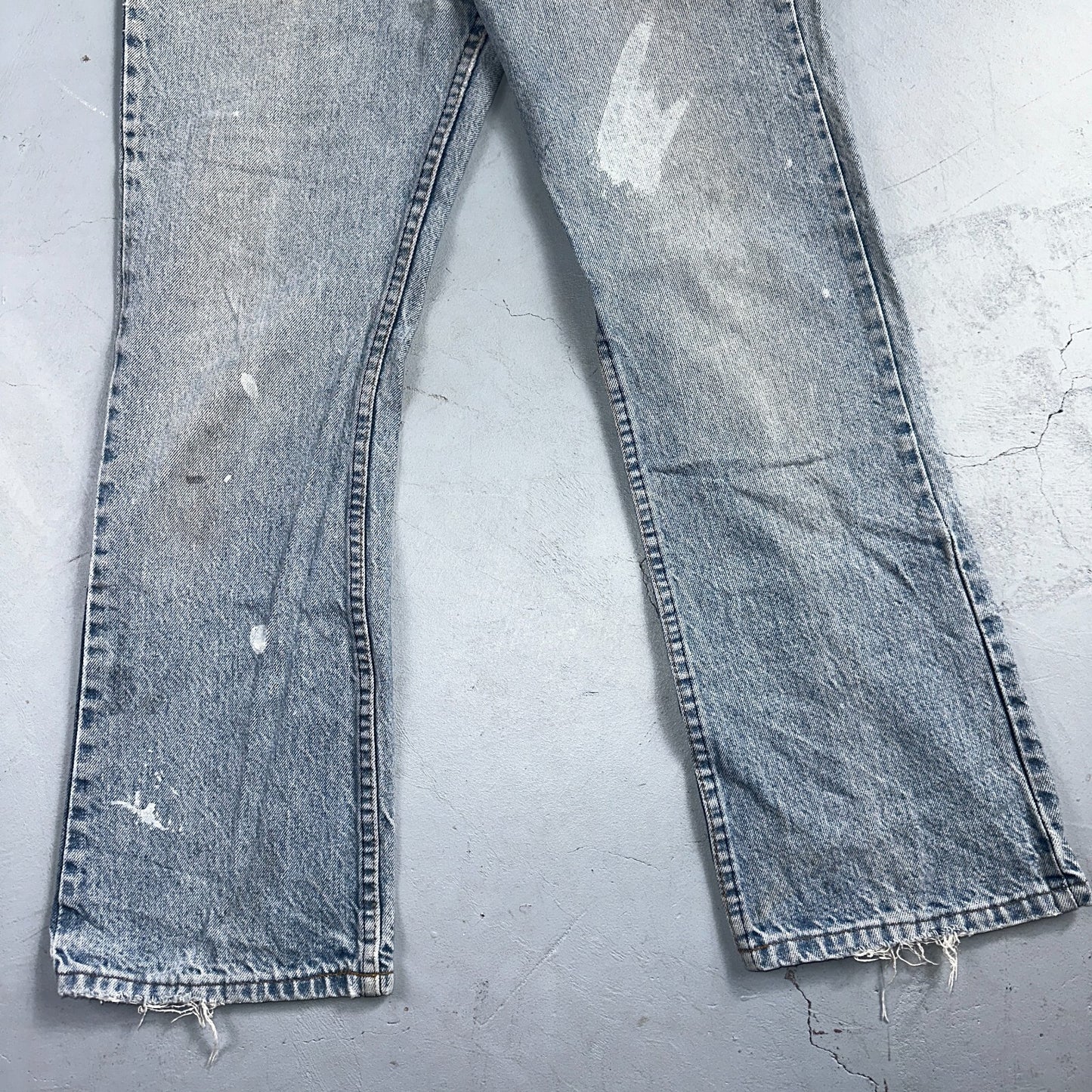 Levis 517 Vintage 80s USA Orange Tab Bootcut Flare Blue Jeans Talon Act 29x28