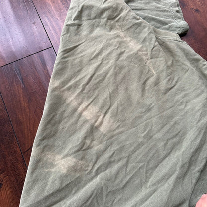 POLE Vintage T Shirt Skate Rap Music Grunge Nirvana Green Army Gildan XL Faded